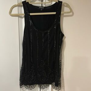 Express Sequin Sleeveless Top Sz S